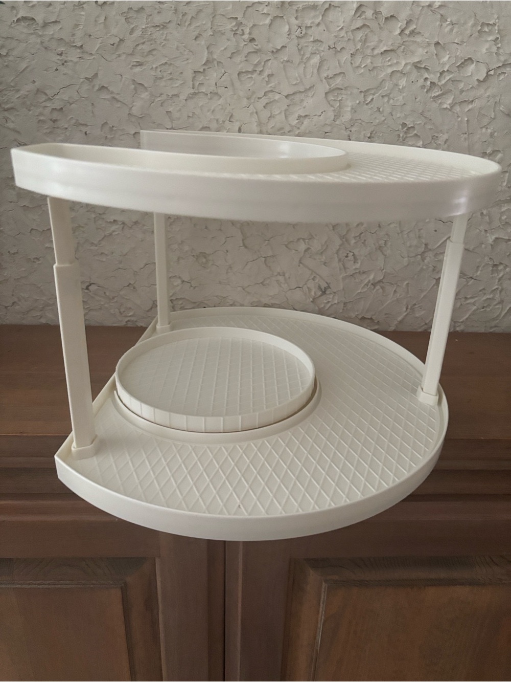 360 Degree Rotating Spice Rack Seasoning Organizer Rack Multi Use Anti Slip - Picture 3 of 4